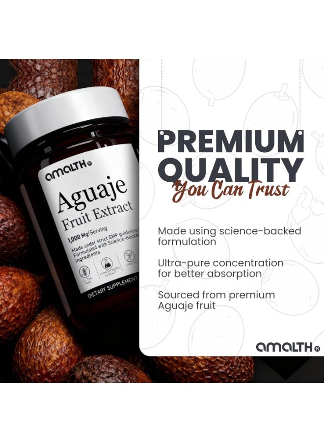 Amalth Aguaje Curves Capsule for Women 1000 mg- Extra Strength from Peru Natural Supplements- 120 Capsules Non- GMO Premium Quality Pills - Image 2